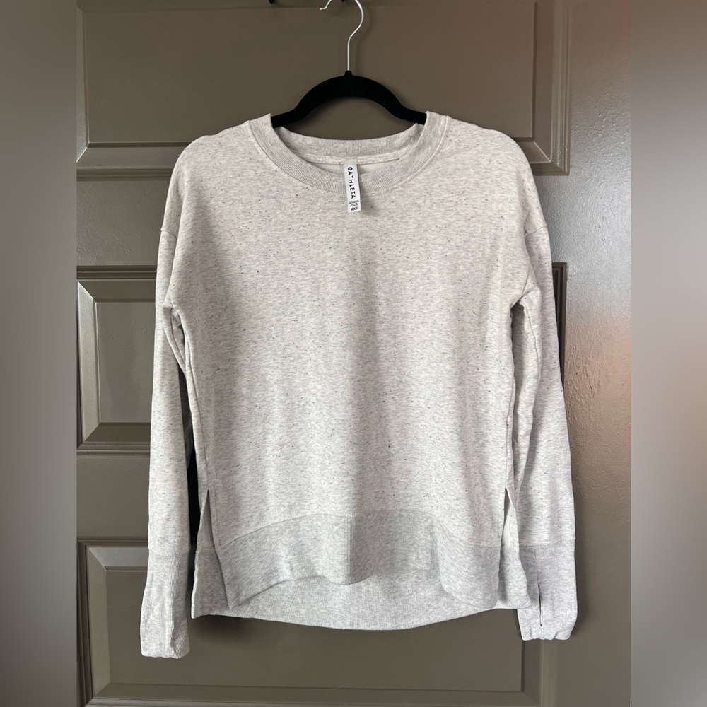 Athleta Luxe Coastal Sweatshirt - XXS - Grey